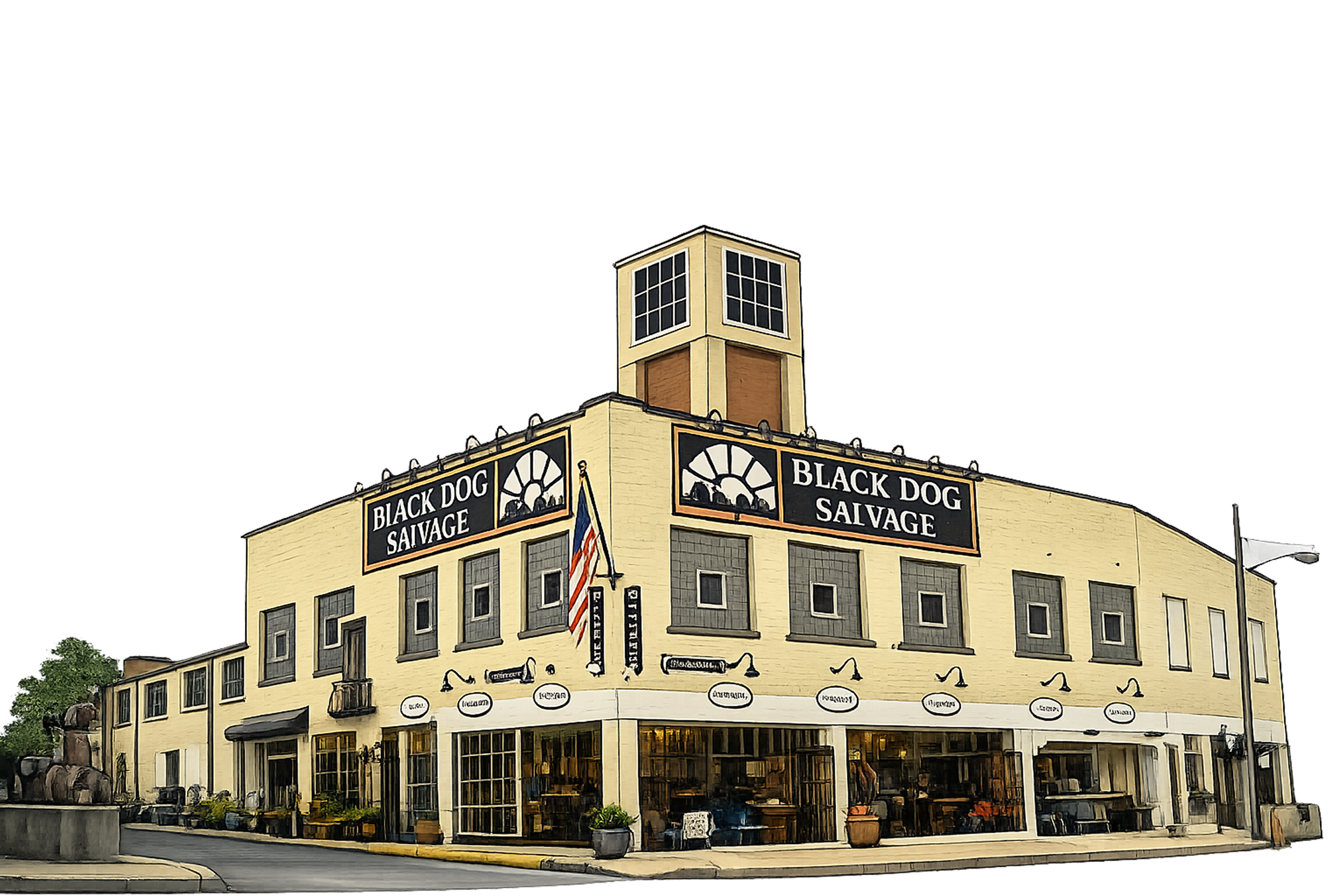 Black Dog Salvage storefront in Roanoke, Virginia